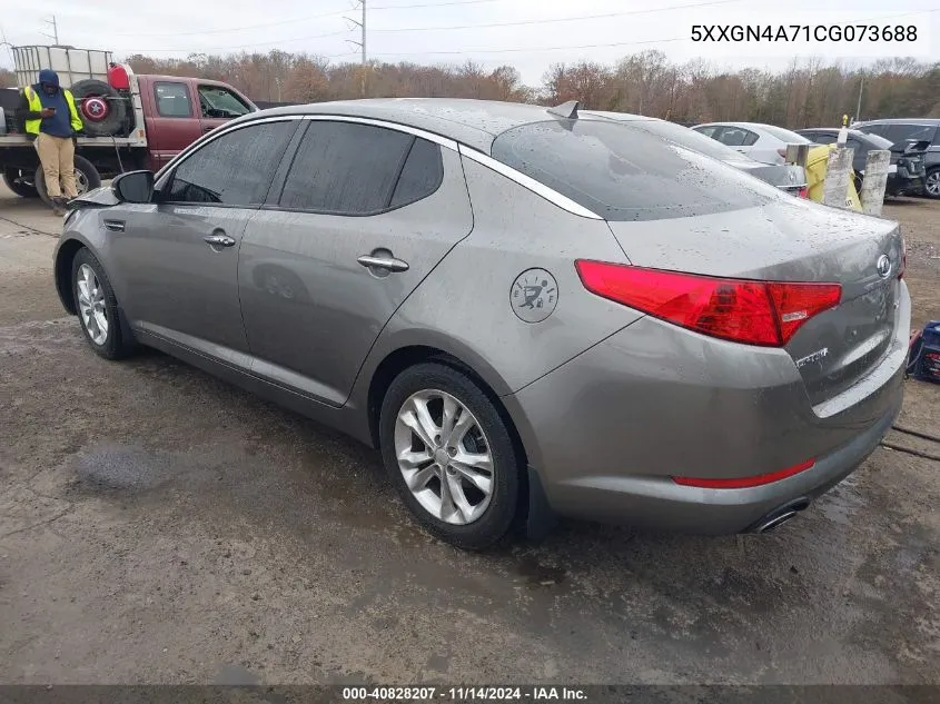 2012 Kia Optima Ex VIN: 5XXGN4A71CG073688 Lot: 40828207