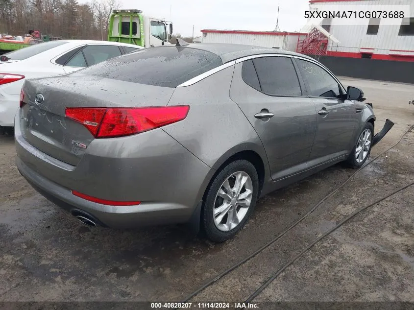 2012 Kia Optima Ex VIN: 5XXGN4A71CG073688 Lot: 40828207