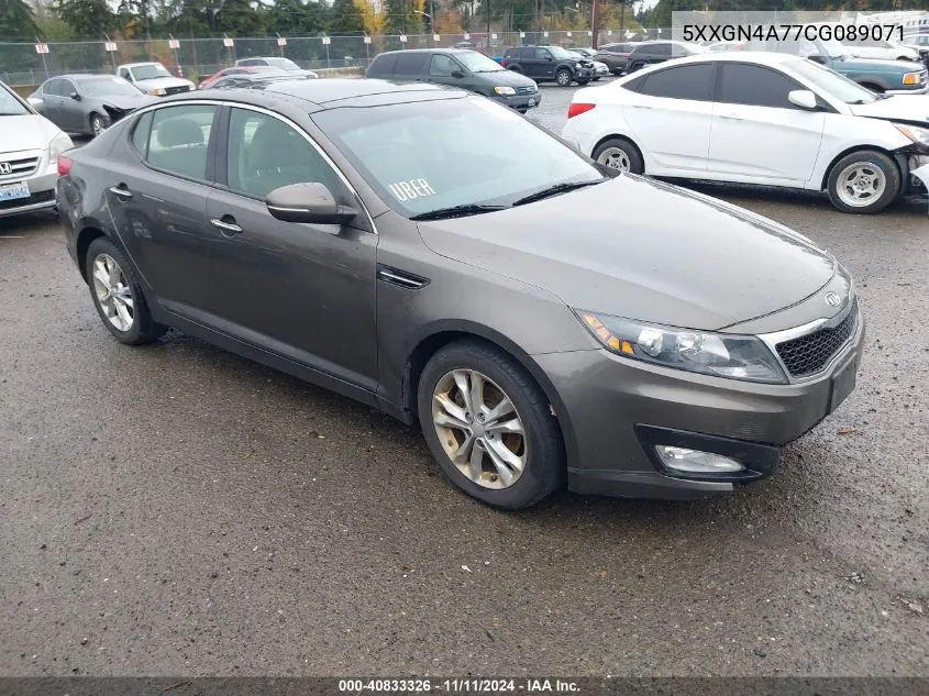 2012 Kia Optima Ex VIN: 5XXGN4A77CG089071 Lot: 40833326