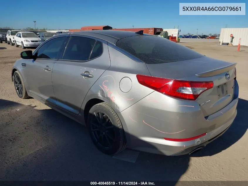 2012 Kia Optima Sx VIN: 5XXGR4A66CG079661 Lot: 40845519