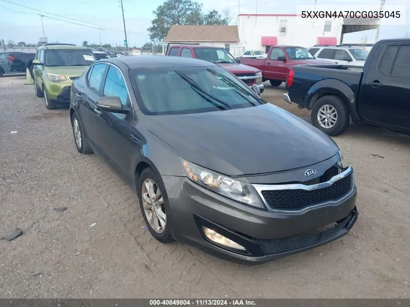 5XXGN4A70CG035045 2012 Kia Optima Ex