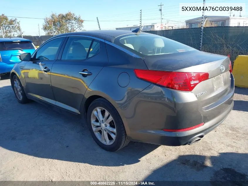 2012 Kia Optima Lx VIN: 5XXGM4A76CG039488 Lot: 40862225