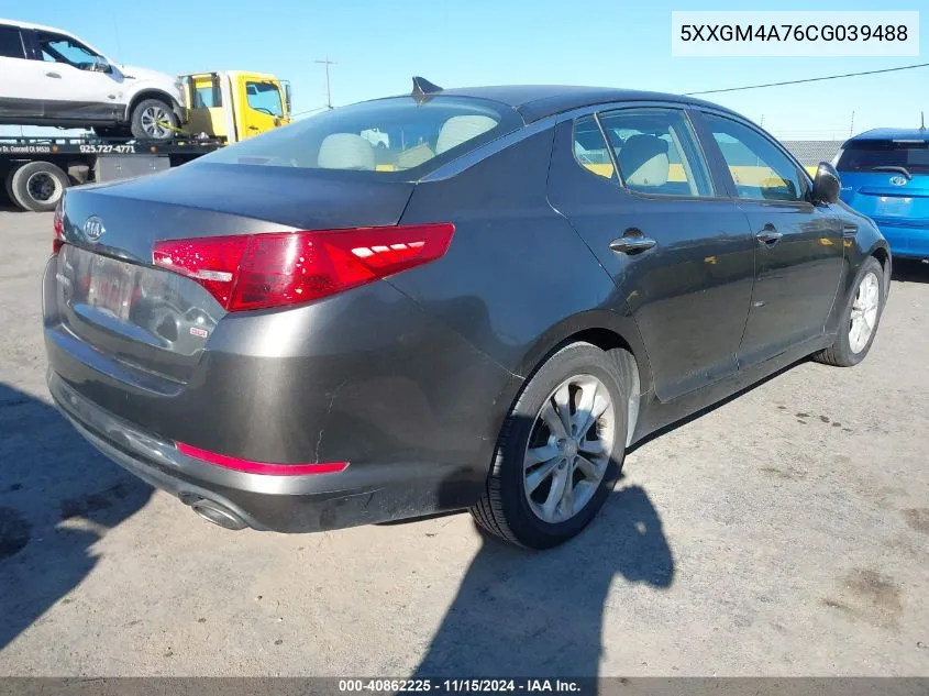 2012 Kia Optima Lx VIN: 5XXGM4A76CG039488 Lot: 40862225