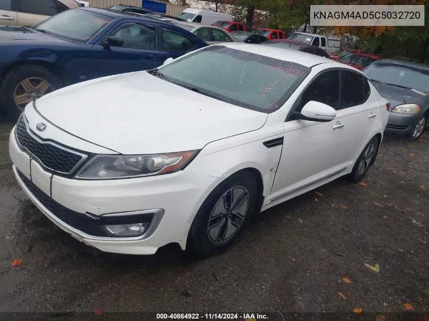 2012 Kia Optima Hybrid Ex VIN: KNAGM4AD5C5032720 Lot: 40864922