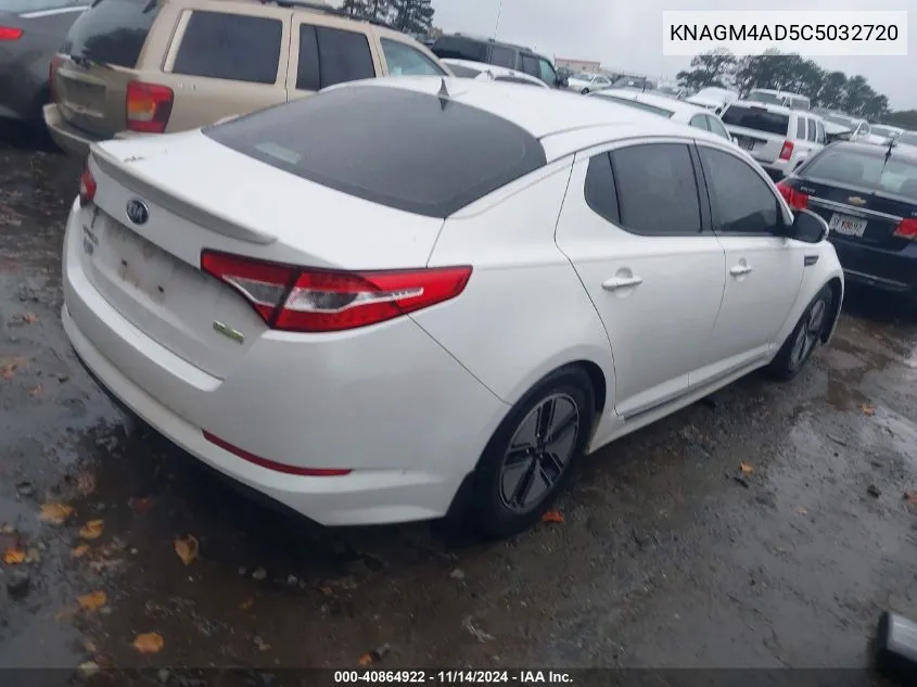 2012 Kia Optima Hybrid Ex VIN: KNAGM4AD5C5032720 Lot: 40864922