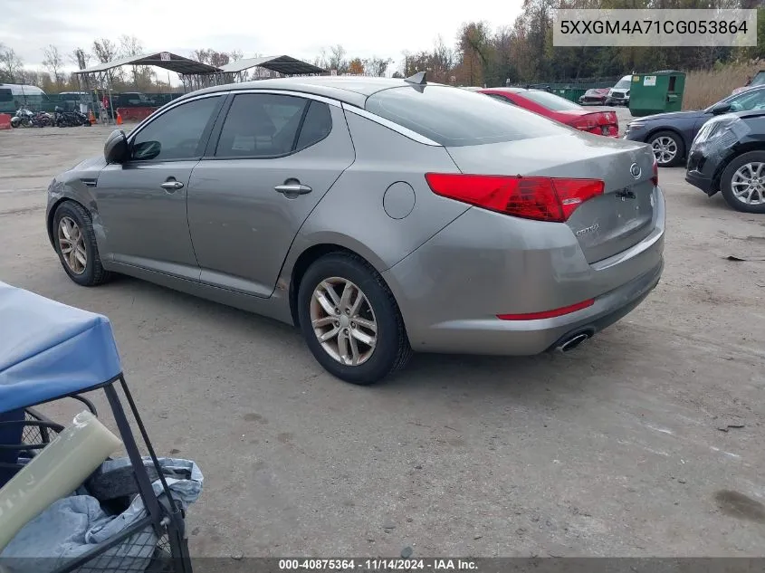 2012 Kia Optima Lx VIN: 5XXGM4A71CG053864 Lot: 40875364