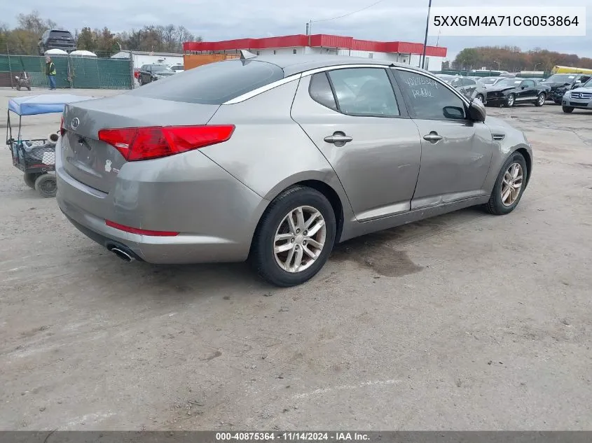 2012 Kia Optima Lx VIN: 5XXGM4A71CG053864 Lot: 40875364