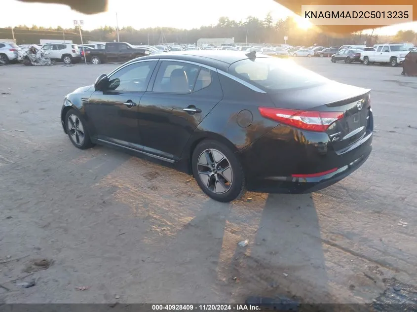 2012 Kia Optima Hybrid Ex VIN: KNAGM4AD2C5013235 Lot: 40928409