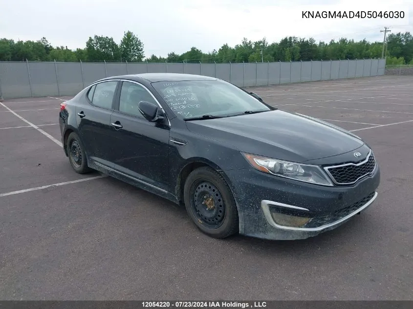 2013 Kia Optima Hybrid VIN: KNAGM4AD4D5046030 Lot: 12054220