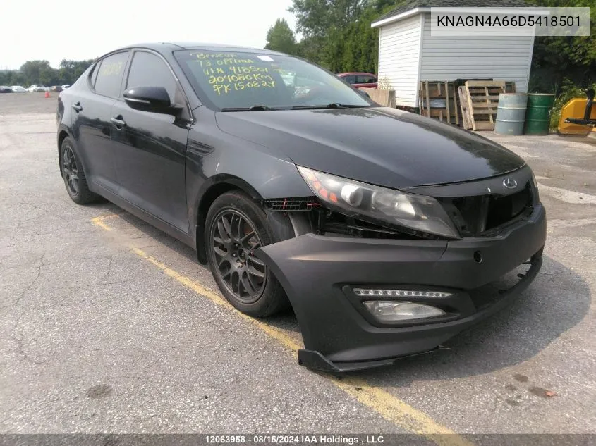 KNAGN4A66D5418501 2013 Kia Optima