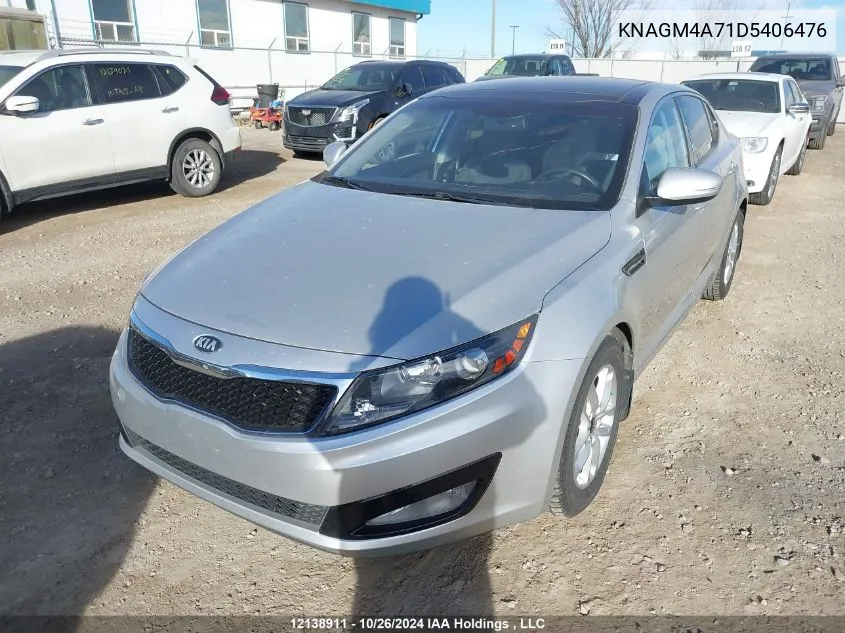 2013 Kia Optima VIN: KNAGM4A71D5406476 Lot: 12138911