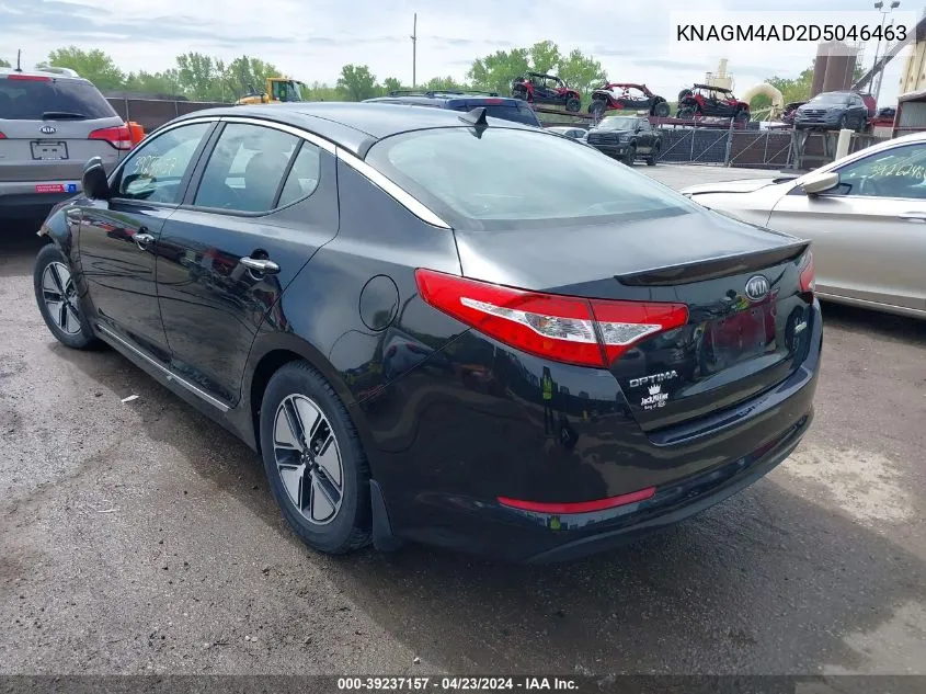 2013 Kia Optima Hybrid Lx VIN: KNAGM4AD2D5046463 Lot: 39237157