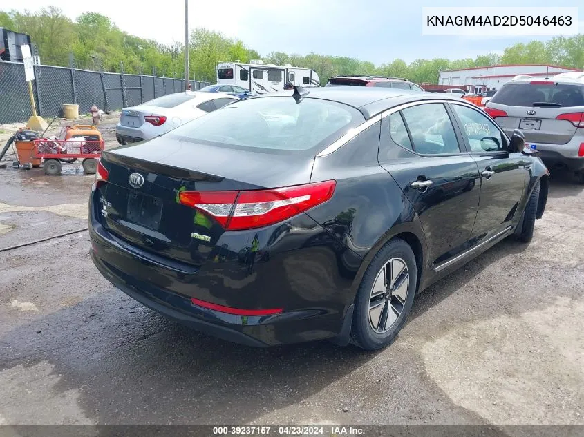 2013 Kia Optima Hybrid Lx VIN: KNAGM4AD2D5046463 Lot: 39237157