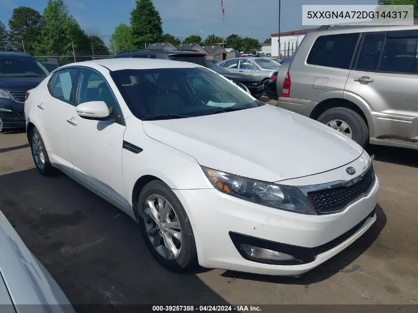 2013 Kia Optima Ex VIN: 5XXGN4A72DG144317 Lot: 39257388