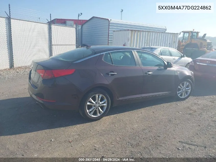 2013 Kia Optima Lx VIN: 5XXGM4A77DG224862 Lot: 39312045