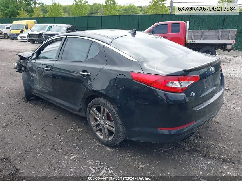 2013 Kia Optima Sx VIN: 5XXGR4A67DG217984 Lot: 39444719