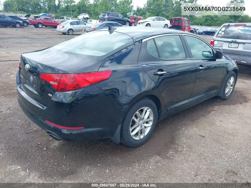 2013 Kia Optima Lx VIN: 5XXGM4A70DG238649 Lot: 39507557