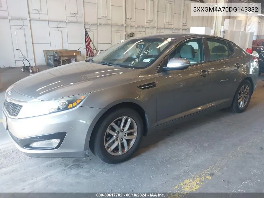 2013 Kia Optima Lx VIN: 5XXGM4A70DG143332 Lot: 39617702