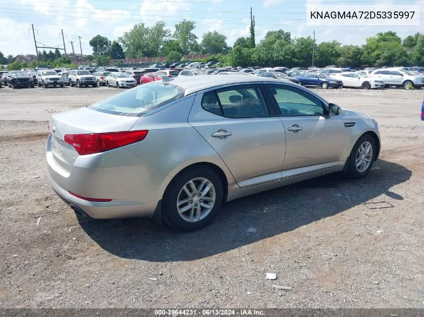 2013 Kia Optima Lx VIN: KNAGM4A72D5335997 Lot: 39644231