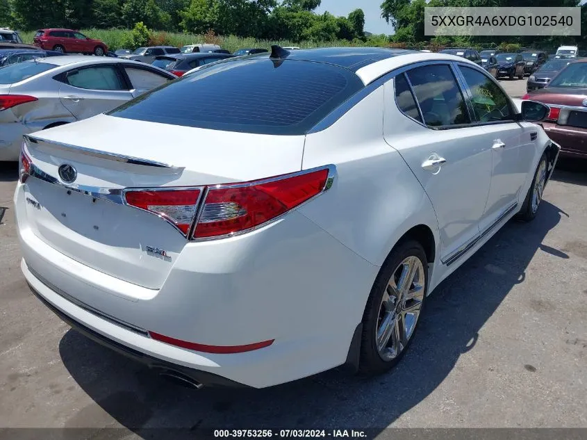 2013 Kia Optima Sx VIN: 5XXGR4A6XDG102540 Lot: 39753256