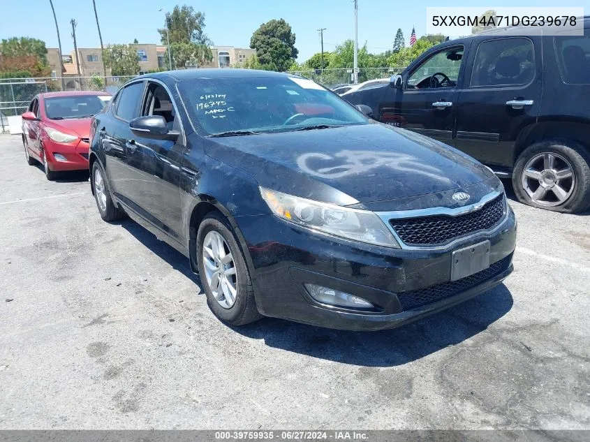 2013 Kia Optima Lx VIN: 5XXGM4A71DG239678 Lot: 39759935