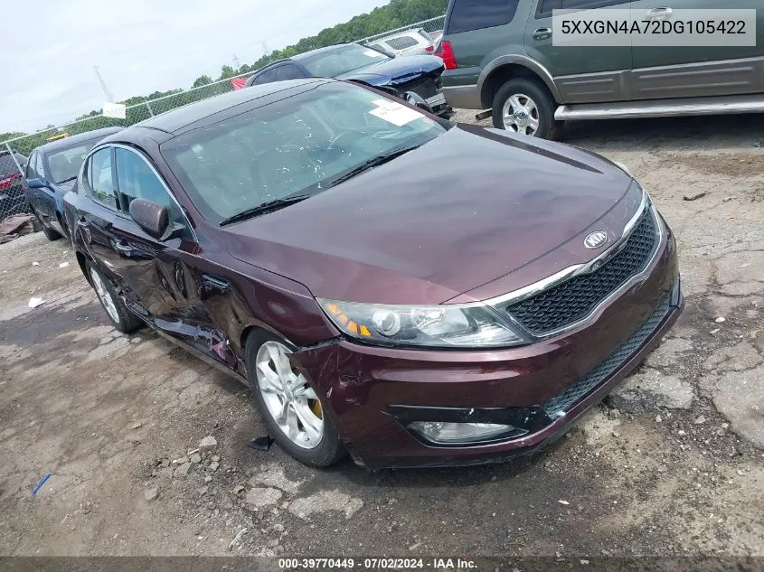 2013 Kia Optima Ex VIN: 5XXGN4A72DG105422 Lot: 39770449