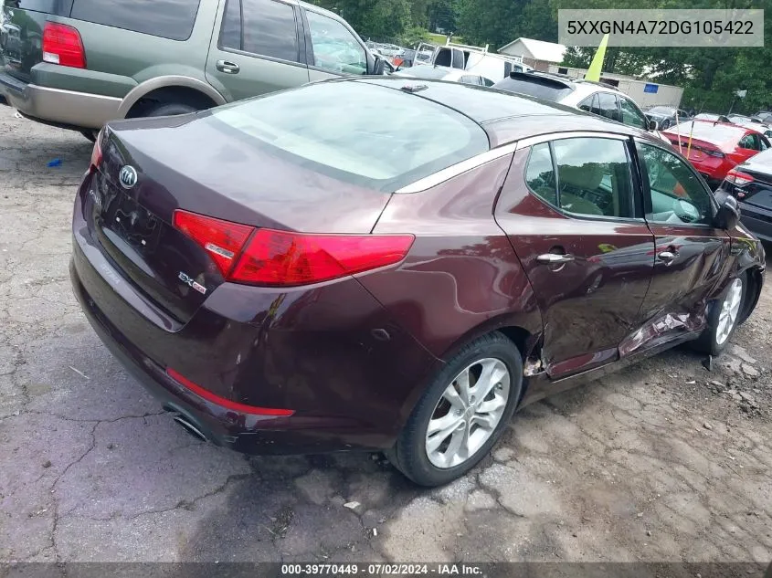 5XXGN4A72DG105422 2013 Kia Optima Ex