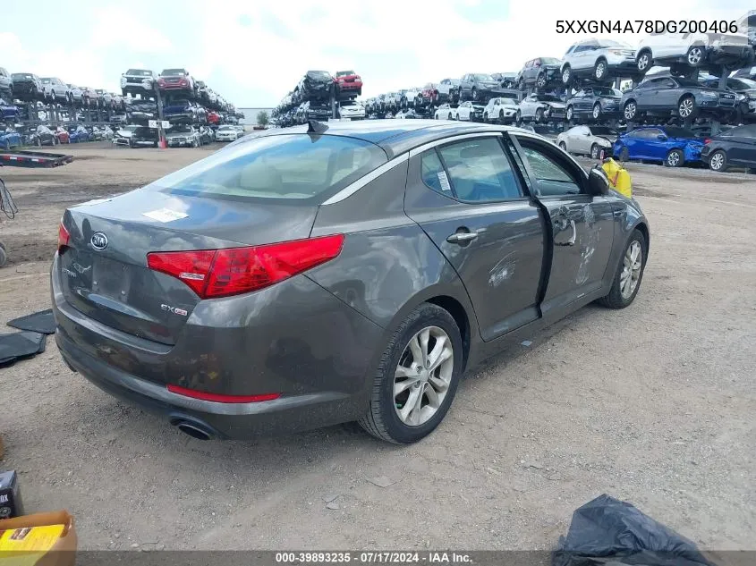 2013 Kia Optima Ex VIN: 5XXGN4A78DG200406 Lot: 39893235