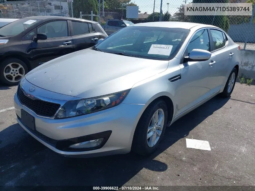 2013 Kia Optima Lx VIN: KNAGM4A71D5389744 Lot: 39906622