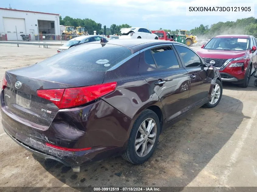 2013 Kia Optima Ex VIN: 5XXGN4A73DG121905 Lot: 39912519