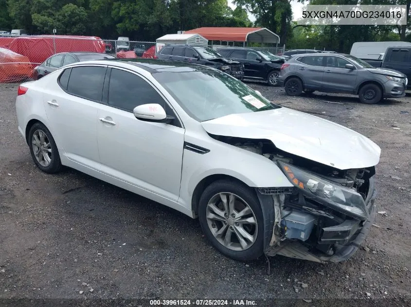 2013 Kia Optima Ex VIN: 5XXGN4A70DG234016 Lot: 39961524