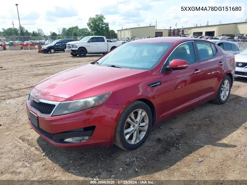 5XXGM4A78DG151680 2013 Kia Optima Lx