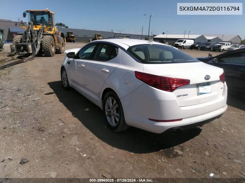 5XXGM4A72DG116794 2013 Kia Optima Lx