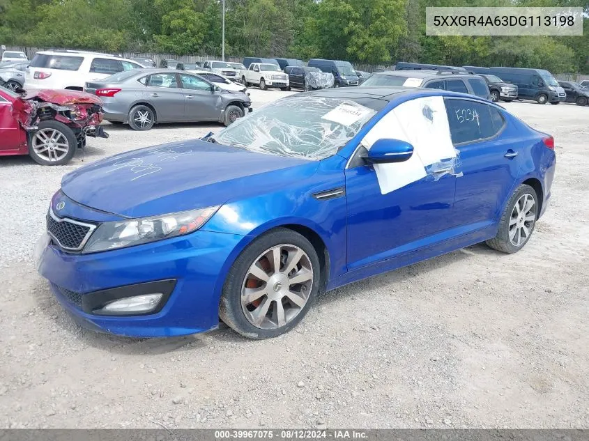 5XXGR4A63DG113198 2013 Kia Optima Sx