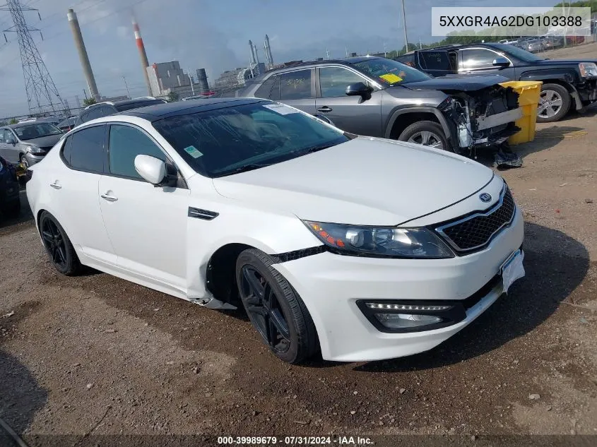 2013 Kia Optima Sx VIN: 5XXGR4A62DG103388 Lot: 39989679