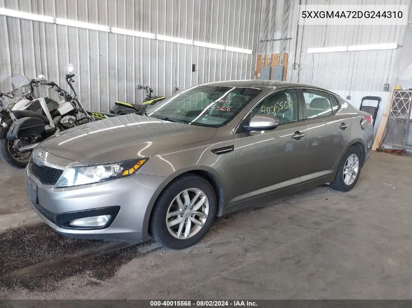 5XXGM4A72DG244310 2013 Kia Optima Lx