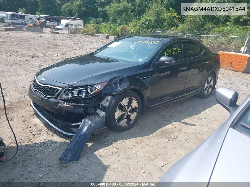 2013 Kia Optima Hybrid Ex VIN: KNAGM4ADXD5041544 Lot: 40018400