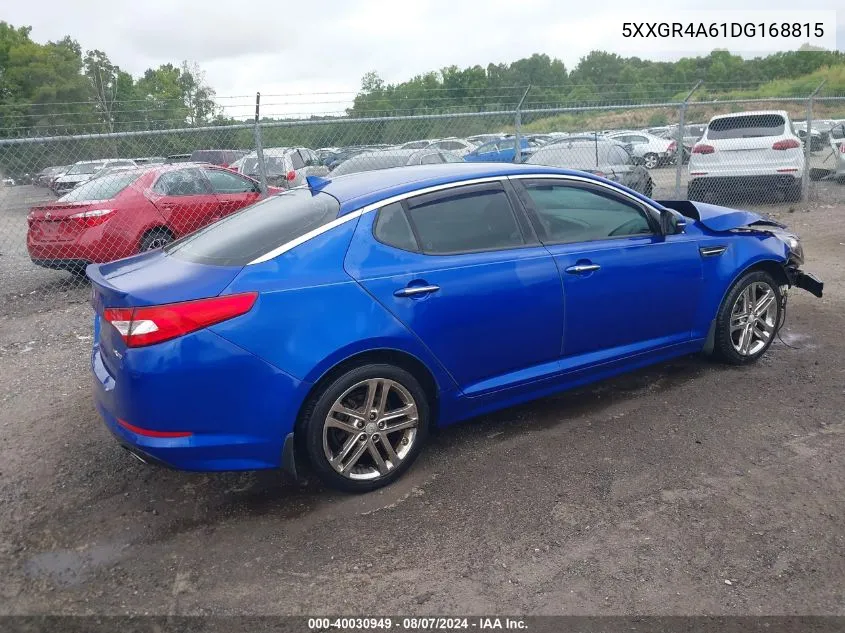 2013 Kia Optima Sx VIN: 5XXGR4A61DG168815 Lot: 40030949