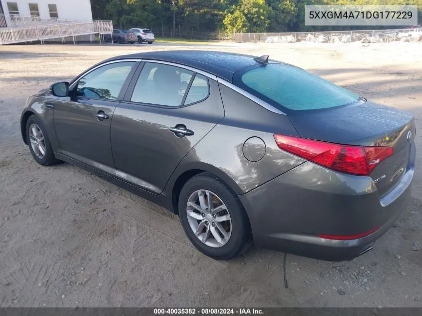 2013 Kia Optima Lx VIN: 5XXGM4A71DG177229 Lot: 40035382