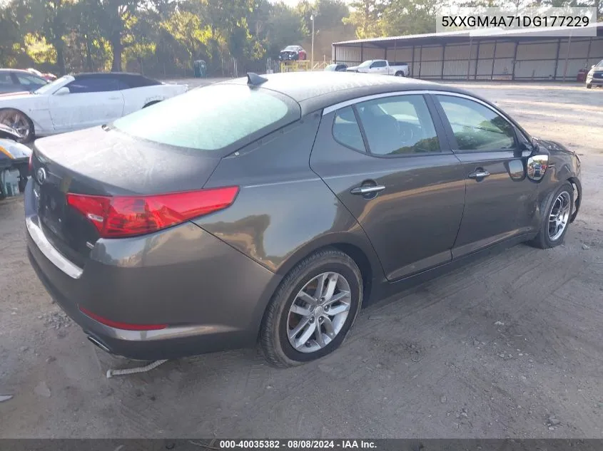 2013 Kia Optima Lx VIN: 5XXGM4A71DG177229 Lot: 40035382