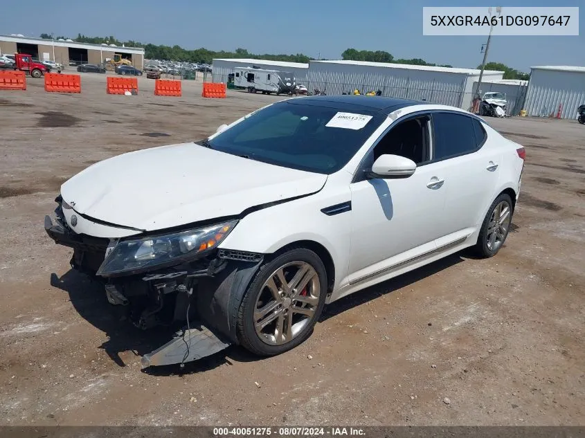 2013 Kia Optima Sx VIN: 5XXGR4A61DG097647 Lot: 40051275