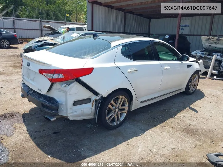 2013 Kia Optima Sx VIN: 5XXGR4A61DG097647 Lot: 40051275