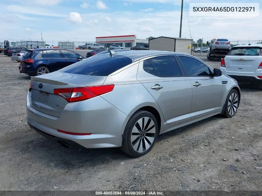 2013 Kia Optima Sx VIN: 5XXGR4A65DG122971 Lot: 40053594