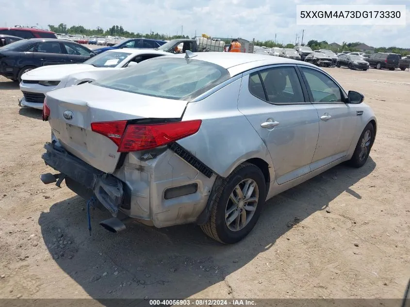 2013 Kia Optima Lx VIN: 5XXGM4A73DG173330 Lot: 40056903