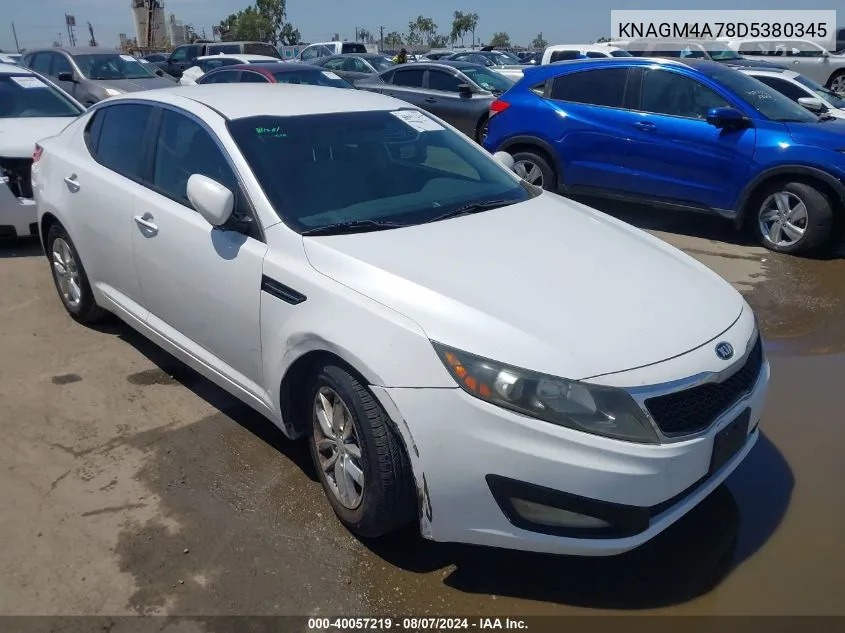 KNAGM4A78D5380345 2013 Kia Optima Lx