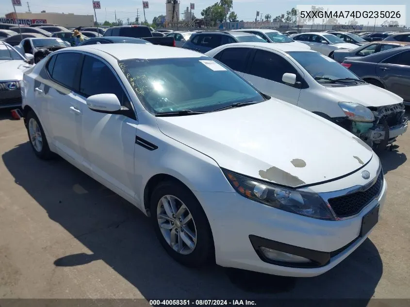 2013 Kia Optima Lx VIN: 5XXGM4A74DG235026 Lot: 40058351