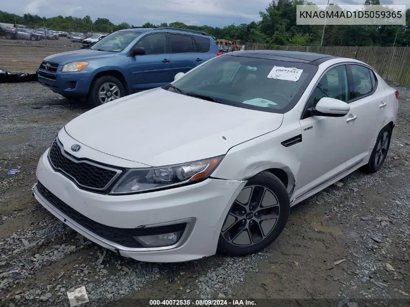 KNAGM4AD1D5059365 2013 Kia Optima Hybrid Ex