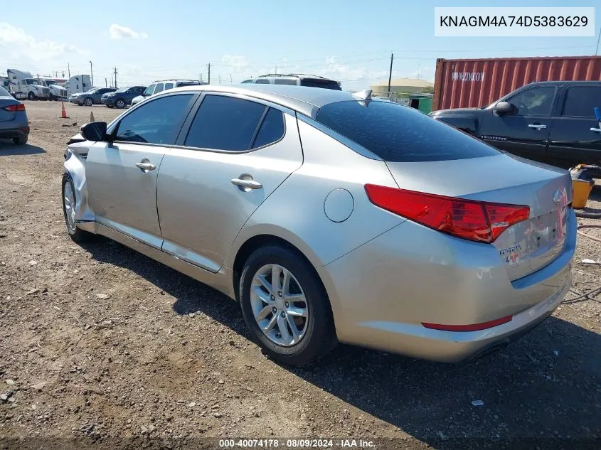 KNAGM4A74D5383629 2013 Kia Optima Lx