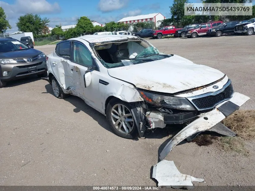 2013 Kia Optima Lx VIN: KNAGM4A75D5439769 Lot: 40074573