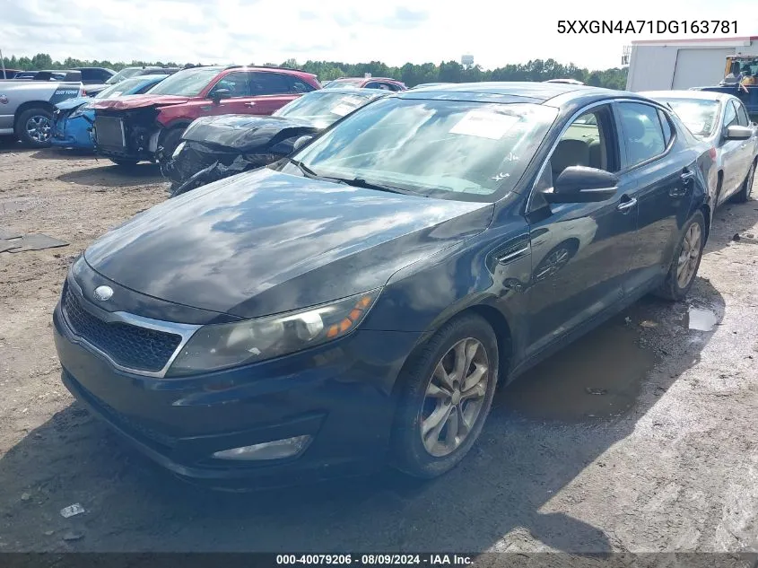 2013 Kia Optima Ex VIN: 5XXGN4A71DG163781 Lot: 40079206